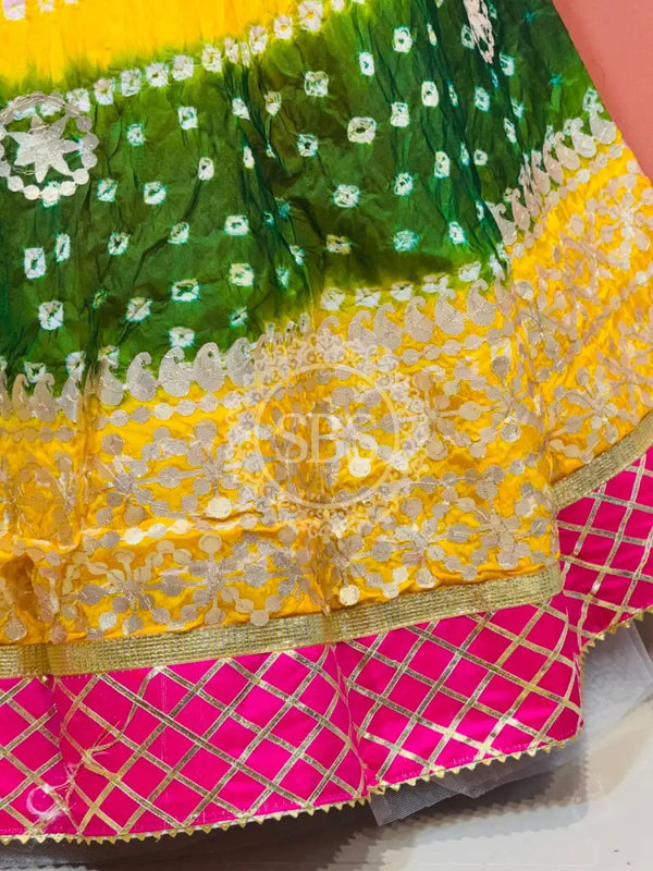 ART SILK BHANDEJ LEHENGA