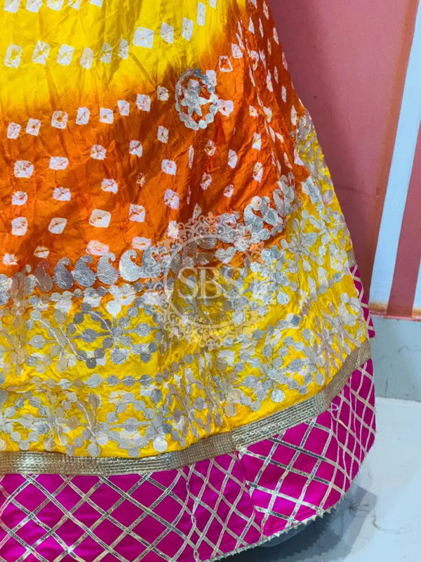 ART SILK BHANDEJ LEHENGA