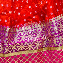 ART SILK BHANDEJ LEHENGA