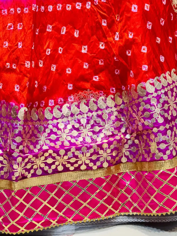 ART SILK BHANDEJ LEHENGA