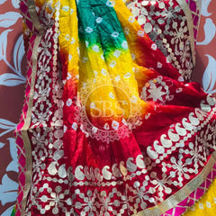 ART SILK BHANDEJ LEHENGA