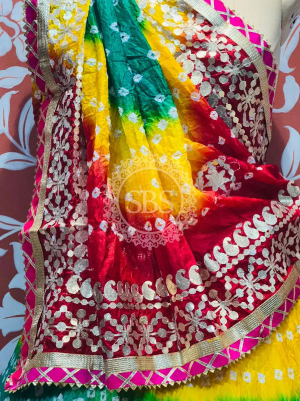 ART SILK BHANDEJ LEHENGA