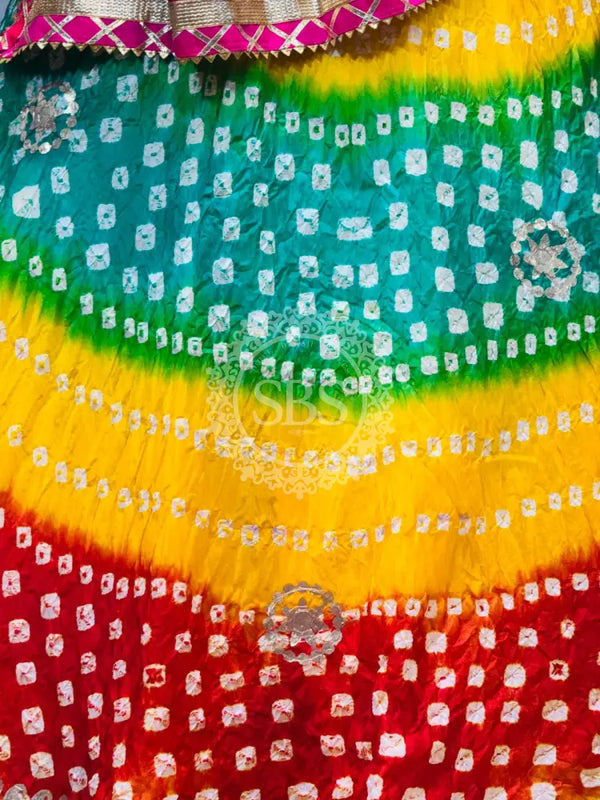 ART SILK BHANDEJ LEHENGA