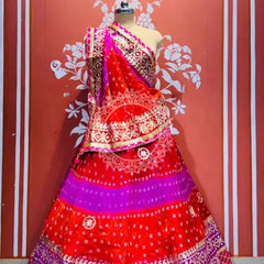 ART SILK BHANDEJ LEHENGA