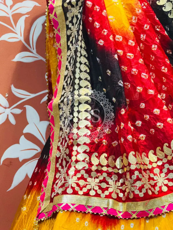 ART SILK BHANDEJ LEHENGA