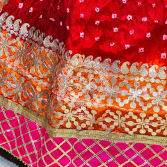 ART SILK BHANDEJ LEHENGA