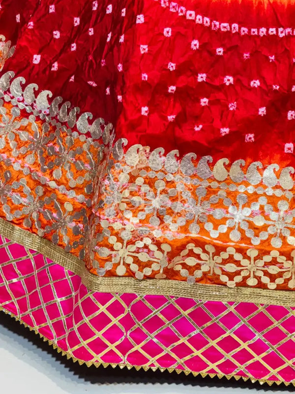 ART SILK BHANDEJ LEHENGA