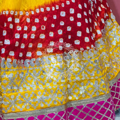ART SILK BHANDEJ LEHENGA