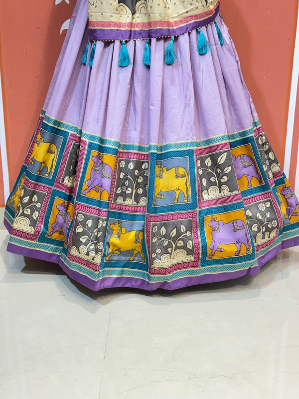 TUSSAR SILK GUJRATI LEHENGA