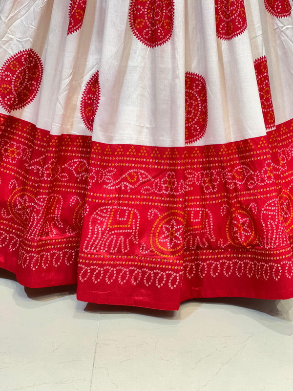 TUSSAR SILK GUJRATI BOOTA LEHENGA