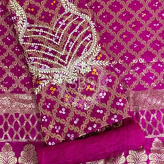 BANARSI GHATCHOLA SILK DRESS MATERIAL