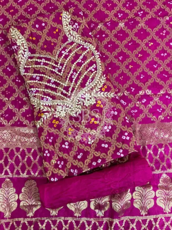 BANARSI GHATCHOLA SILK DRESS MATERIAL