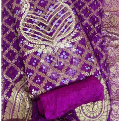 BANARSI GHATCHOLA SILK DRESS MATERIAL