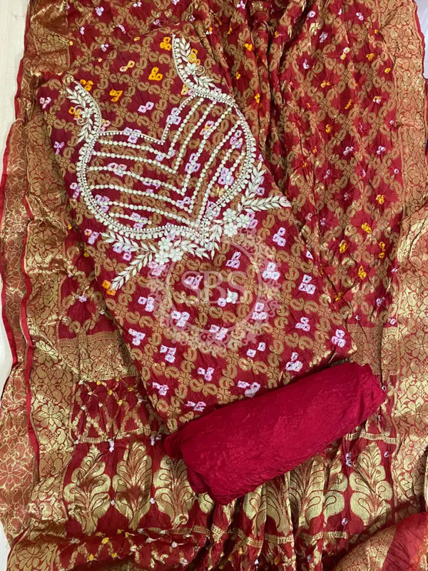 BANARSI GHATCHOLA SILK DRESS MATERIAL