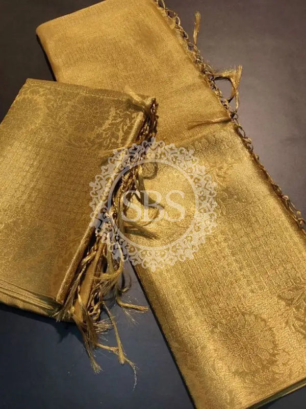BANARSI GOLDEN SAREE Gold / Free Size