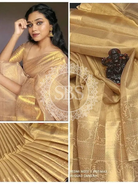 BANARSI GOLDEN SAREE Gold / Free Size