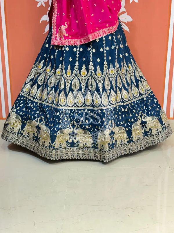 BANARSI ZARI HANDWORK LEHENGA