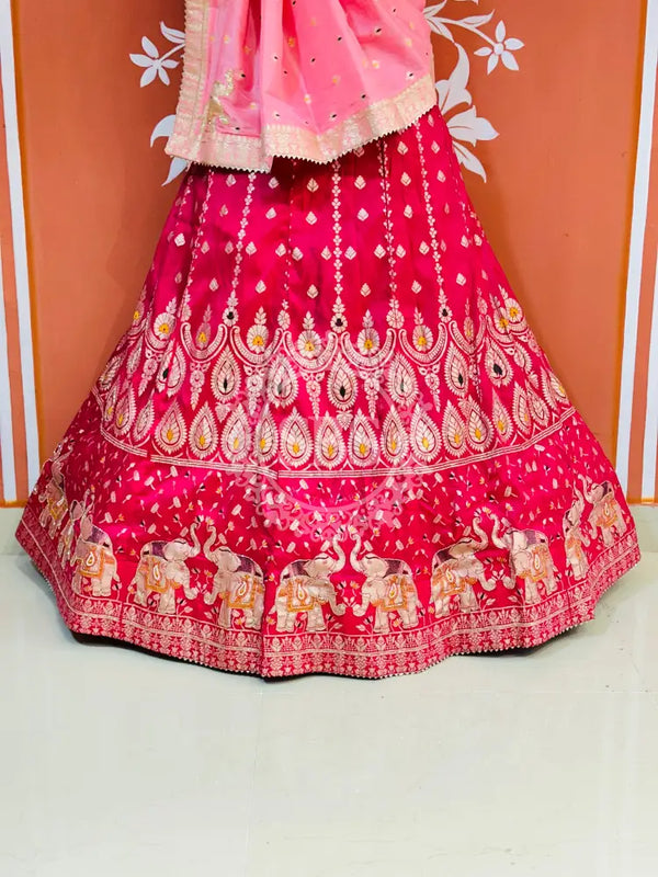 BANARSI ZARI HANDWORK LEHENGA