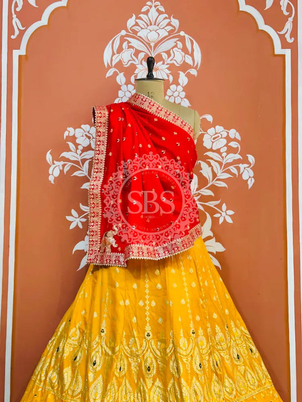 BANARSI ZARI HANDWORK LEHENGA