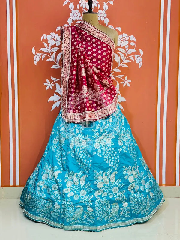 BANARSI ZARI HANDWORK LEHENGA