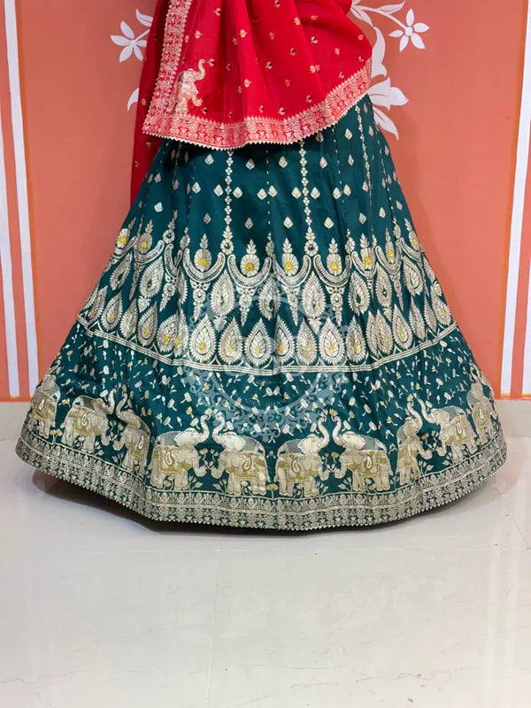 BANARSI ZARI HANDWORK LEHENGA