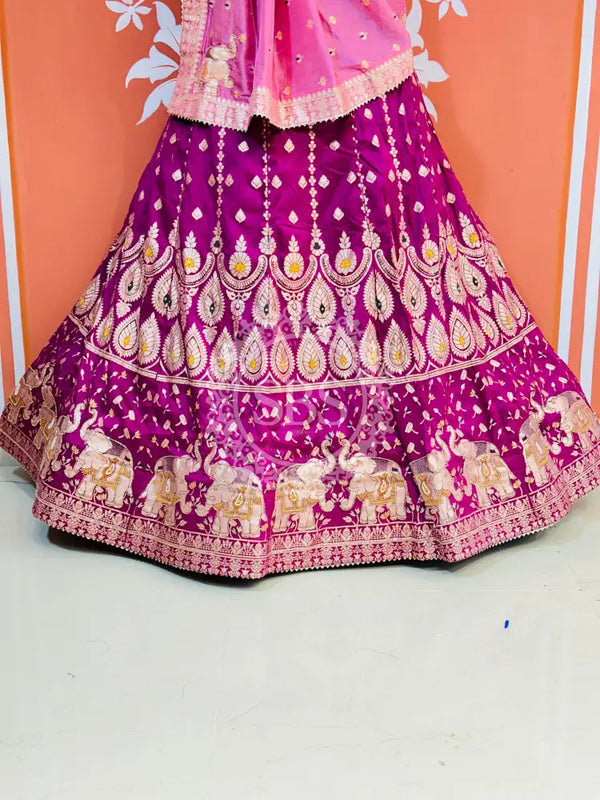 BANARSI ZARI HANDWORK LEHENGA
