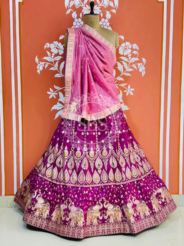 BANARSI ZARI HANDWORK LEHENGA