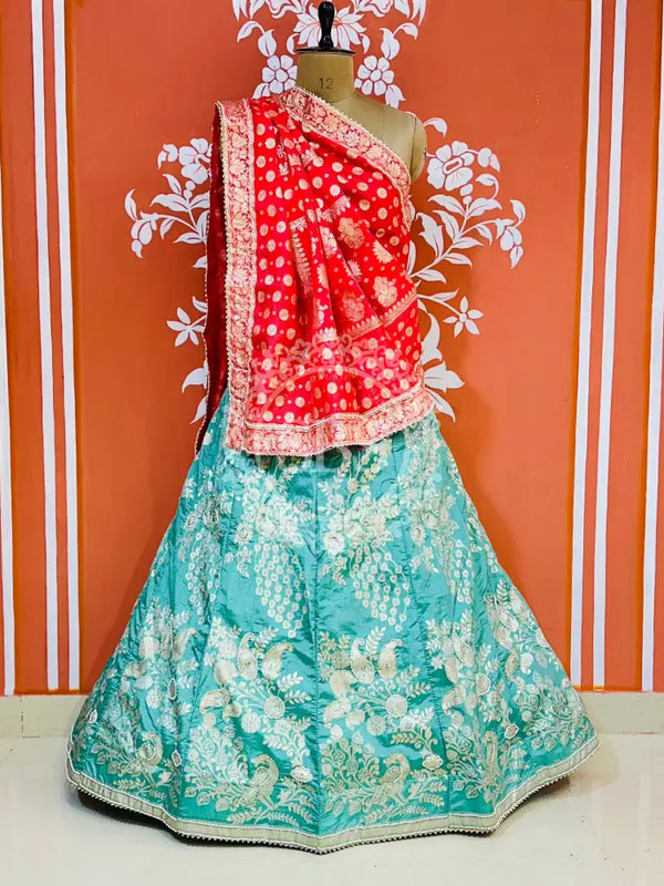 BANARSI ZARI HANDWORK LEHENGA