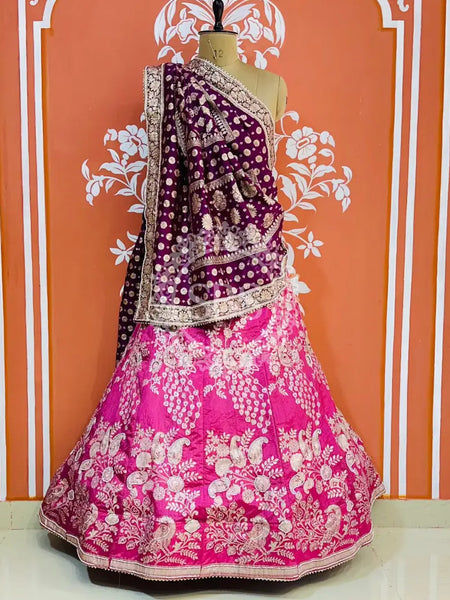 BANARSI ZARI HANDWORK LEHENGA