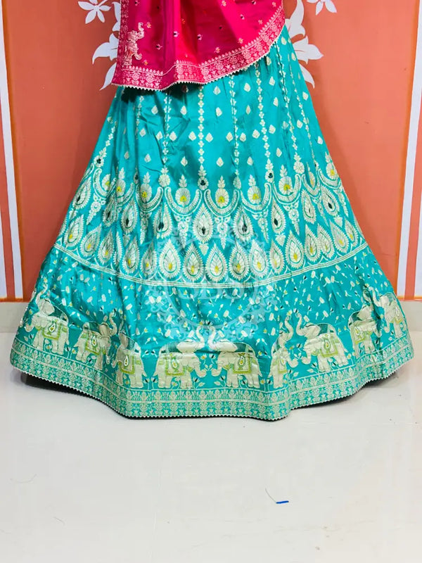 BANARSI ZARI HANDWORK LEHENGA