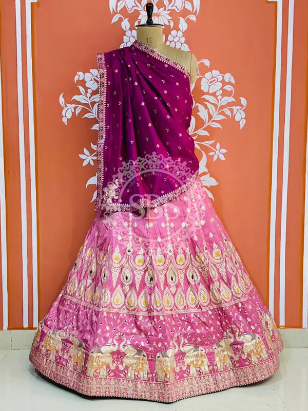 BANARSI ZARI HANDWORK LEHENGA