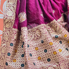 BANARSI ZARI WORK PEACOCK LEHENGA