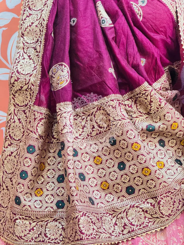 BANARSI ZARI WORK PEACOCK LEHENGA