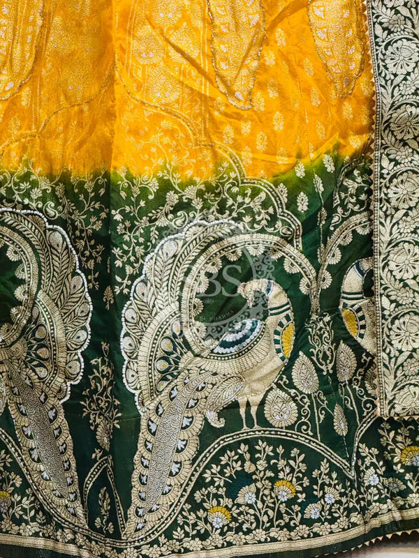 BANARSI ZARI WORK PEACOCK LEHENGA
