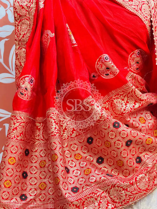 BANARSI ZARI WORK PEACOCK LEHENGA