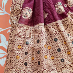 BANARSI ZARI WORK PEACOCK LEHENGA