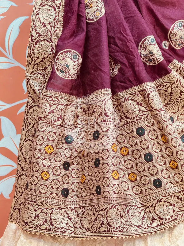 BANARSI ZARI WORK PEACOCK LEHENGA