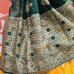 BANARSI ZARI WORK PEACOCK LEHENGA