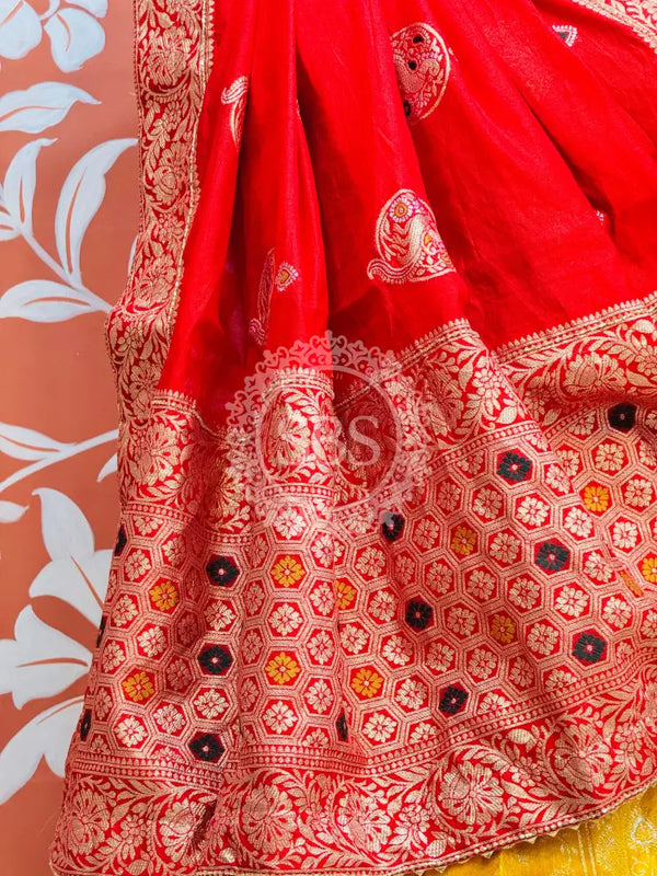 BANARSI ZARI WORK PEACOCK LEHENGA