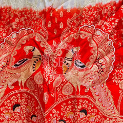 BANARSI ZARI WORK PEACOCK LEHENGA