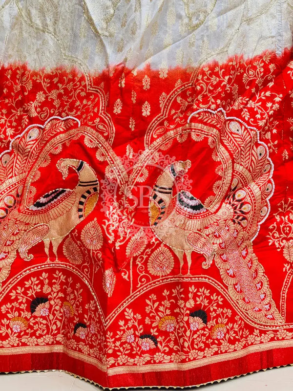 BANARSI ZARI WORK PEACOCK LEHENGA