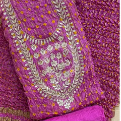 BHANDEJ GHATCHOLA SILK DRESS MATERIAL PINK