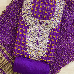 BHANDEJ GHATCHOLA SILK SUITS DRESS MATERIAL