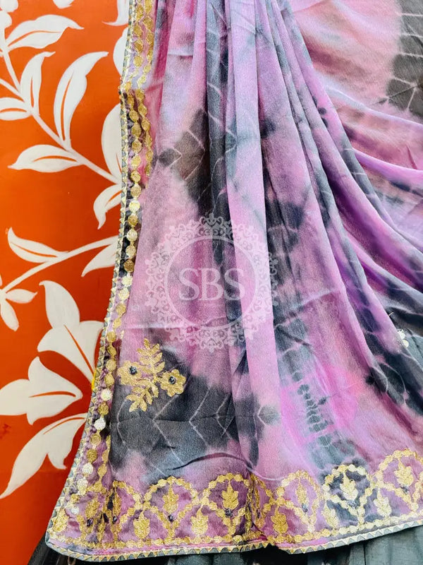 BHANDEJ GOTA PATTI CHINON LEHENGA