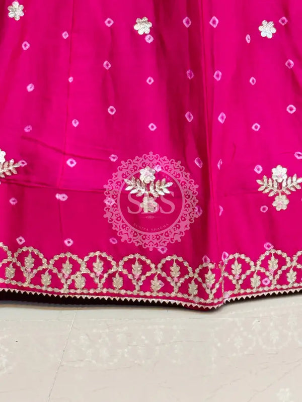 BHANDEJ GOTA PATTI CHINON LEHENGA