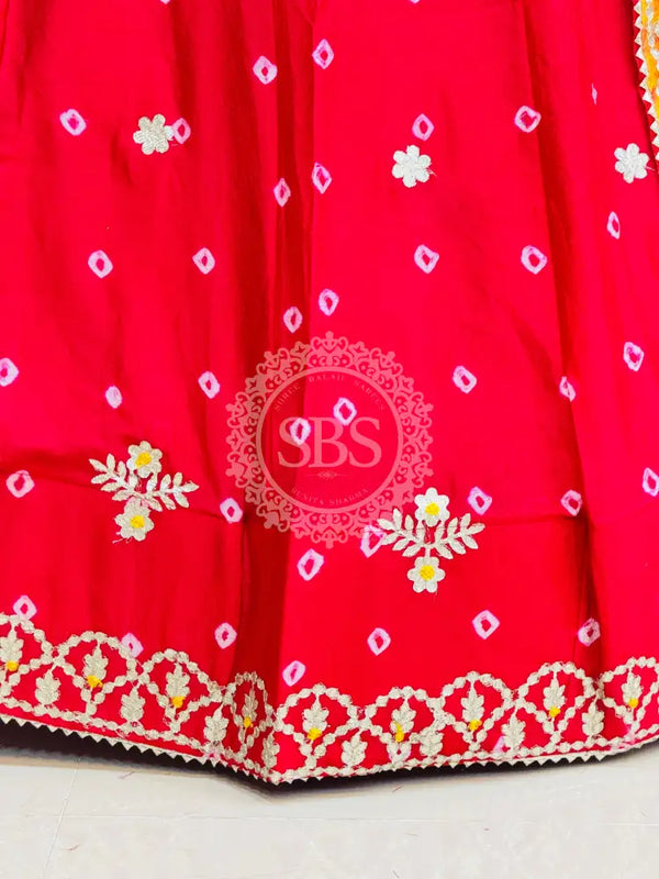 BHANDEJ GOTA PATTI CHINON LEHENGA