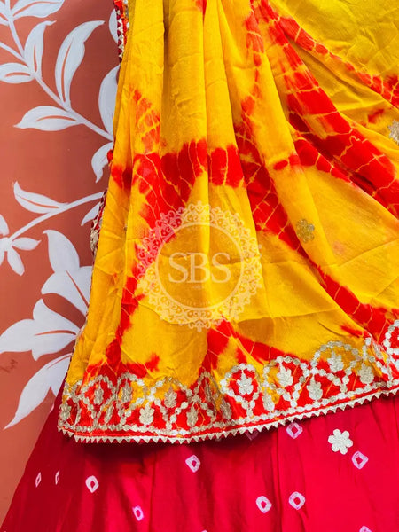 BHANDEJ GOTA PATTI CHINON LEHENGA