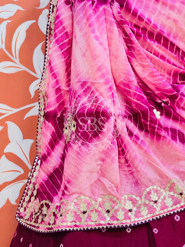 BHANDEJ GOTA PATTI CHINON LEHENGA