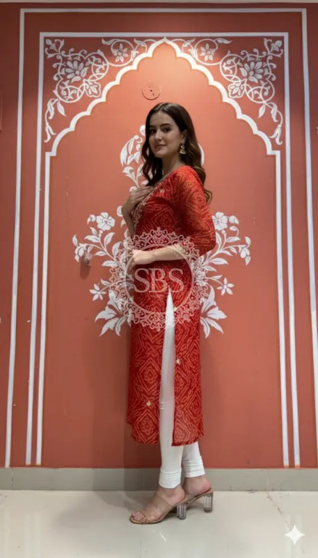 Bhandej Handwork Kurti