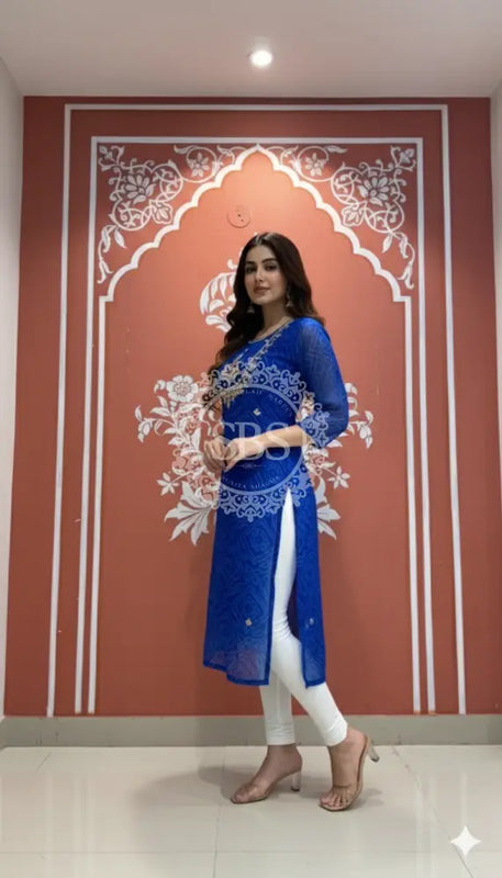 Bhandej Handwork Kurti